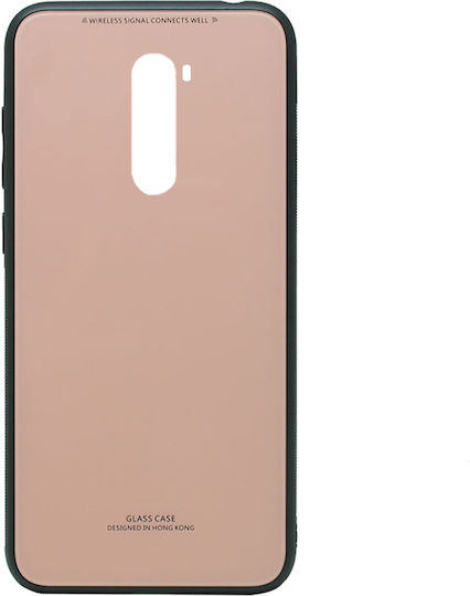 Xiaomi Back Cover Tempered Glass Ροζ (Pocophone F1)