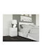Bedside Table M2 Wooden White 30x40x40cm