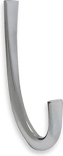 Conset Κρεμάστρα Τοίχου C1093 Μεταλλική Ασημί 12.2x7.3cm