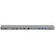 Targus HD156-GL Docking Station with USB-C / Dual USB-C HDMI/DisplayPort 4K PD Ethernet and 3 Monitor Connection Silver
