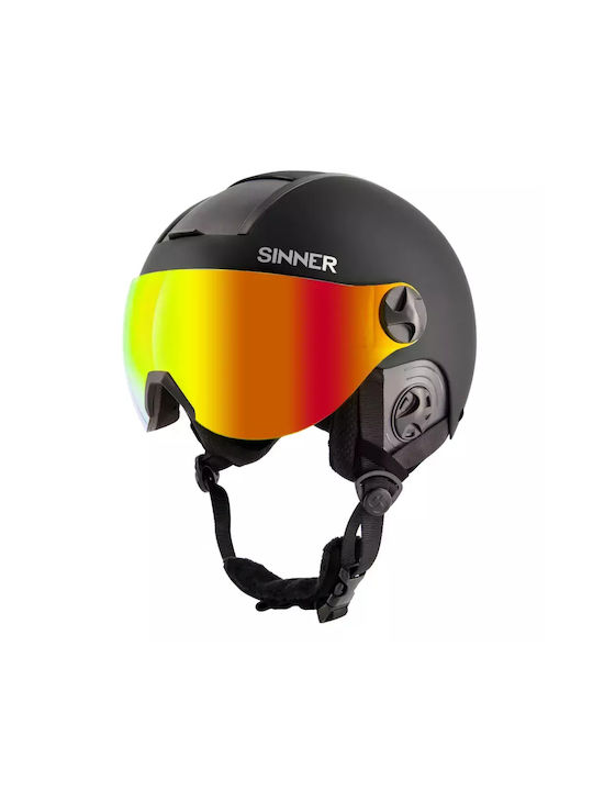 Sinner Bullit Visor Ski & Snowboard Helm Matte Black