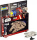 Revell Millennium Falcon Φιγούρα Μοντελισμού Διαστημόπλοιο Γκρι 20 Κομματιών σε Κλίμακα 1:241 με Κόλλα και Χρώματα 10x7.7εκ.