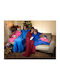 Fleece Blanket with Sleeves 138x180cm Red AT15033