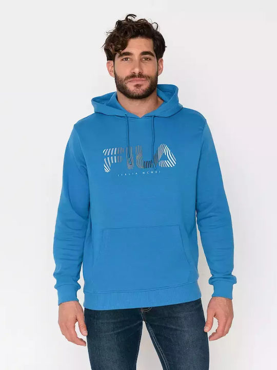 FILA Amos Sweatshirt with Hood Blue