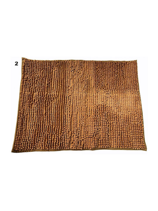 TnS Πατάκι Μπάνιου Microfiber 39-950-1707 Καφέ 50x70εκ.