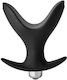 Dream Toys Fantasstic Anchor Πρωκτική Σφήνα με Δόνηση Μαύρη 13cm
