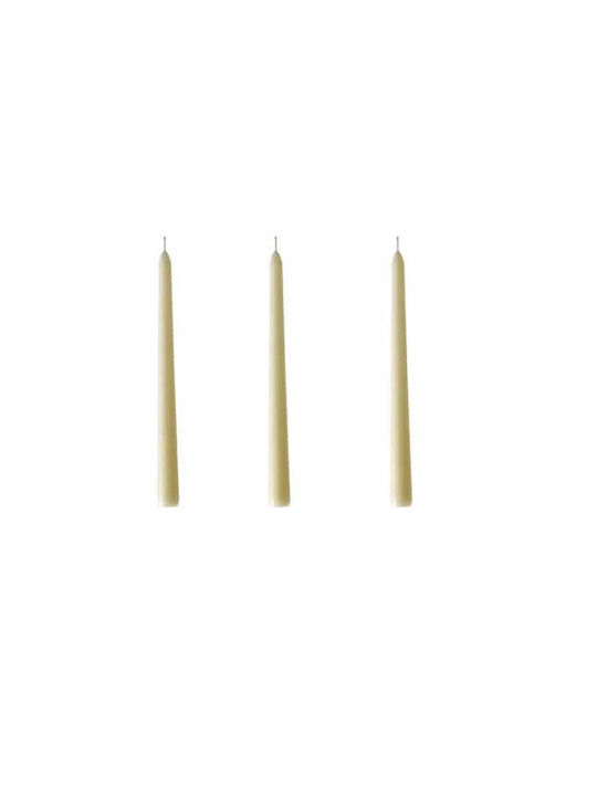 JK Home Decoration Decorative Candle Taper White 12pcs