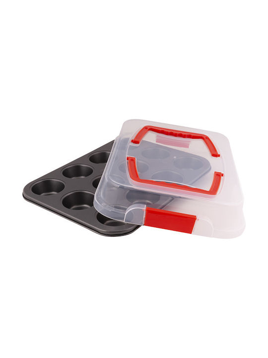 Lamart Backform Törtchen/Muffins Rostfreier Stahl 42x29cm 12cm