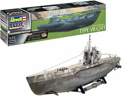 Revell Type VII C/41 Φιγούρα Μοντελισμού Υποβρύχιο 832 Κομματιών σε Κλίμακα 1:72 93.4εκ.