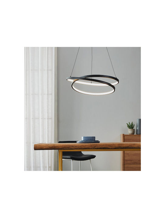 Eglo Ruotale Pendant Light Black 55x150cm