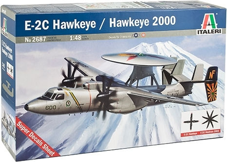 Italeri Φιγούρα Μοντελισμού Αεροπλάνο Grumman E2 C Hawkeye σε Κλίμακα 1:48 35.5εκ.