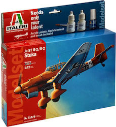 Italeri Φιγούρα Μοντελισμού Αεροπλάνο JU-87 B2 Stuka σε Κλίμακα 1:72 με Κόλλα και Χρώματα Italeri Φιγούρα Μοντελισμού Αεροπλάνο JU-87 B2 Stuka σε Κλίμακα 1:72 με Κόλλα και Χρώματα