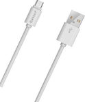 Earldom ET-35 Regulär USB 2.0 auf Micro-USB-Kabel Weiß 3m (551236) 1Stück