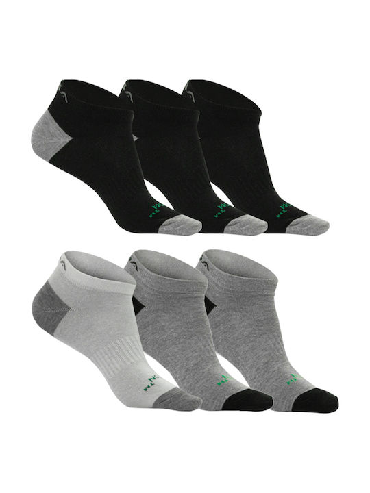 GSA Supercotton Αθλητικές Κάλτσες Black/Grey/White 6 Ζεύγη