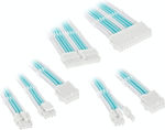 Kolink Core Adept Braided Cable Extension Kit Brilliant White/Powder Blue (COREADEPT-EK-WPB)