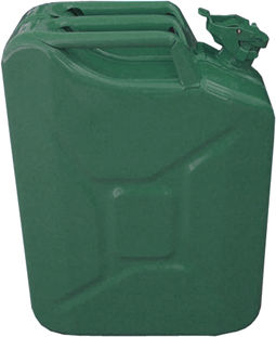 Pressol Double Position Metallic Fuel Can 20lt Green