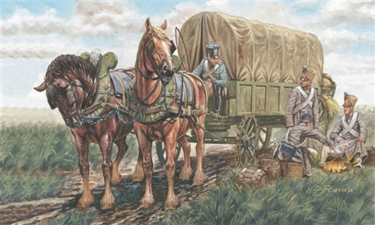 Italeri Μινιατούρες Μοντελισμού French Supply Chariots σε Κλίμακα 1:72