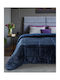 Beauty Home Κουβερτοπάπλωμα Υπέρδιπλο 220x240εκ. Μπλε