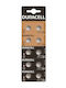 Duracell Алкални Батерии За часовници LR44 1.5V 10бр