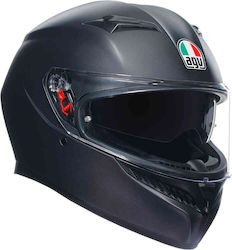 AGV K3 E2206 Full Face Helmet with Pinlock ECE 22.06 1550gr Matte Black 18381001.004
