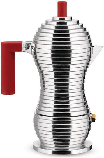Alessi Pulcina MDL02/1 Espressokocher für den Herd 1 Tassen Silber