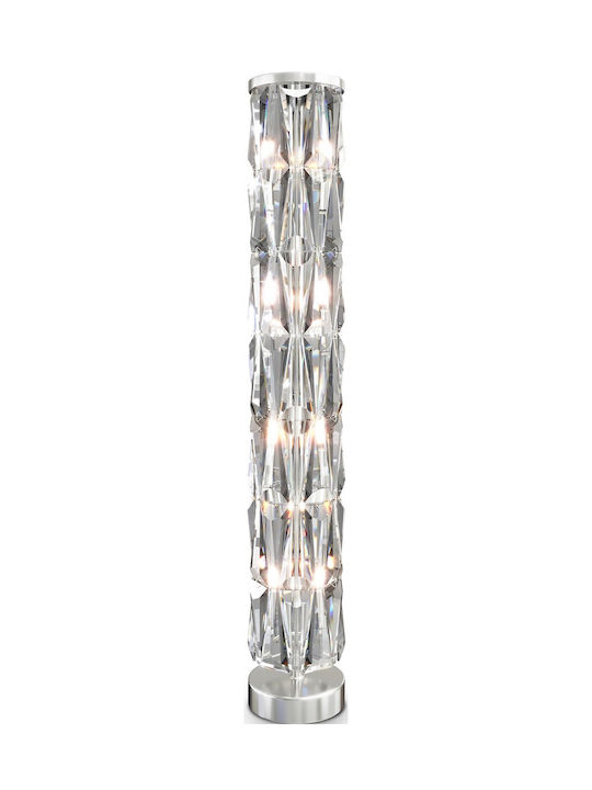 Maytoni Puntes Floor Lamp H126.5xW20cm. with Socket for Bulb E14 Silver