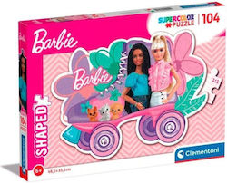 Kinderpuzzle Shaped Barbie Supercolor für 6++ Jahre 104pcs Clementoni