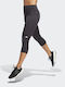 Adidas Dailyrun Running Γυναικείο Capri Κολάν Μαύρο