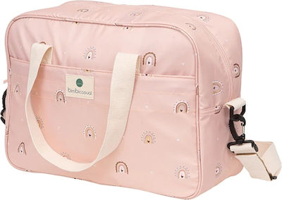 Bimbidreams Shoulder/Hand Diaper Bag Happy Days Pink 42x18x30cm.