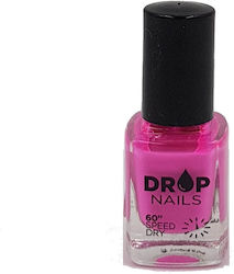 Drop Cosmetics 60'' Speed Dry Gloss Βερνίκι Νυχιών Quick Dry 321 Violet Red 13ml