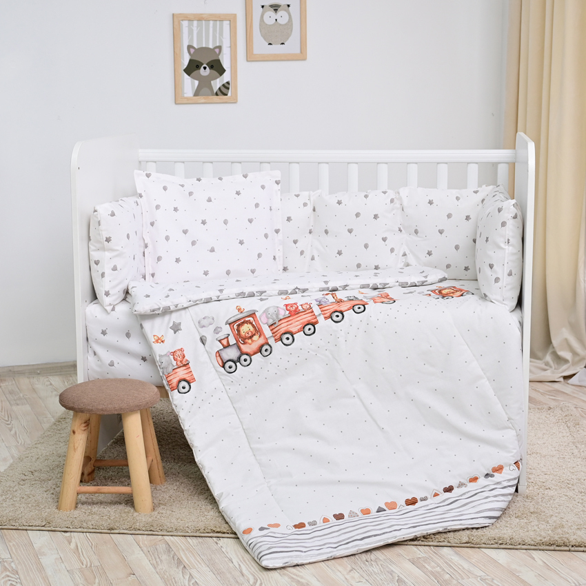 Train store crib bedding