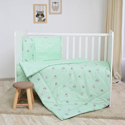 Lorelli Baby Crib Bedding Set Friends 4pcs Green