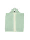 Trixie Baby Bath Towel Hooded Mr. Polar Bear Green 70x130cm