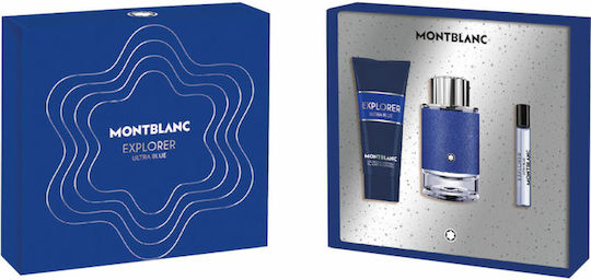 MontBlanc Explorer Ultra Blue Gift Ανδρικό Σετ με Eau de Parfum και Mini Άρωμα 3τμχ