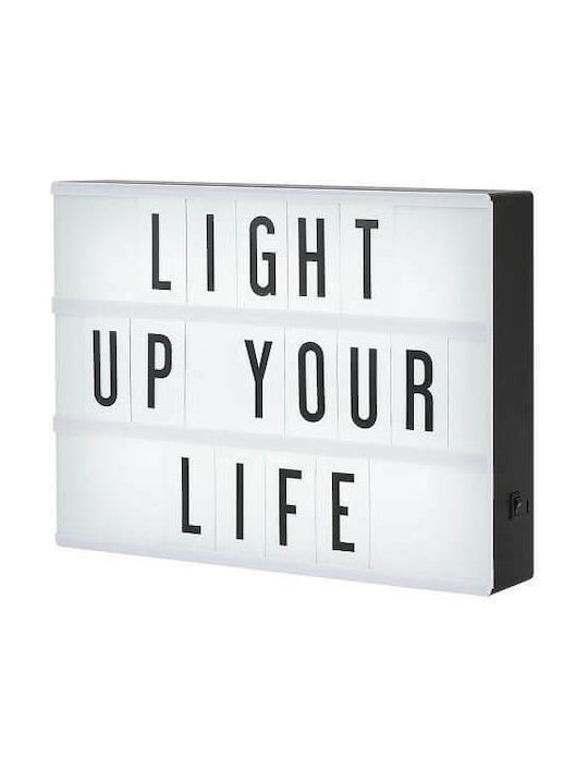 Decorative Lamp Panel LED Battery Black