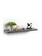Wall Shelf Homea Anthracite 75x22.8x3.4cm
