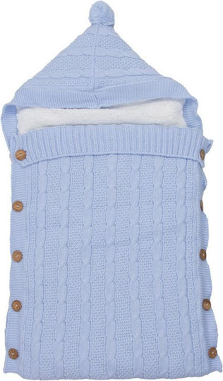 Babybal Iarna Sac de dormit pătură Albastru deschis