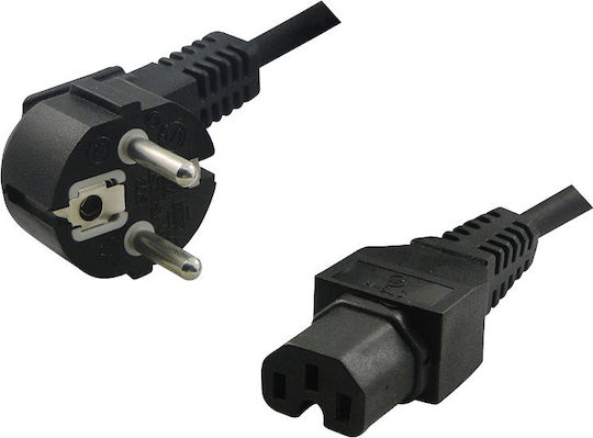 Scruffs & Tramps Schuko - IEC C15 Kabel 1.5m Schwarz (06.002.0003)