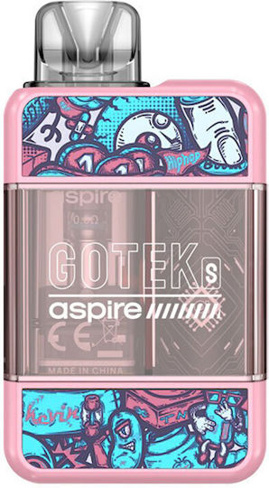 Aspire Gotek S Pod Kit 2ml με Ενσωματωμένη Μπαταρία 650mAh Pink