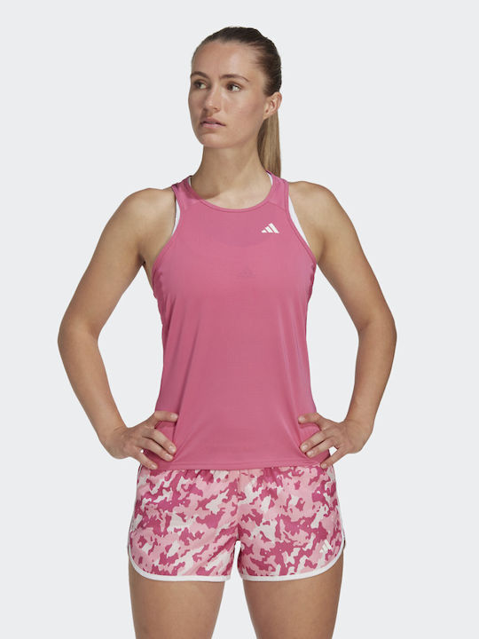 Adidas OTR Women's Athletic Blouse Sleeveless Preloved Fuchsia