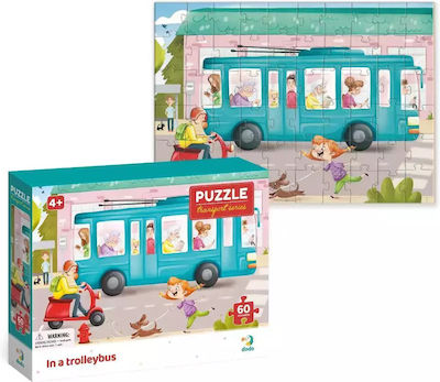 Παιδικό Puzzle Trolley Bus 60pcs για 4+ Ετών Dodo