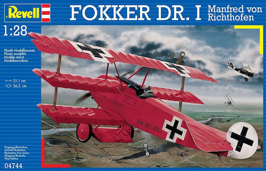 Revell Fokker Dr.I "Richthofen" Modeling Figure Airplane in Scale 1:28
