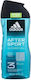 adidas After Sport Gel de duș pentru Bărbați pentru Corp, Păr & Fata 3in1 250ml