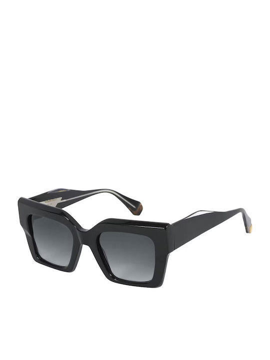 Gigi Barcelona Kendall Women's Sunglasses with Black Plastic Frame and Black Gradient Lens 6737/1