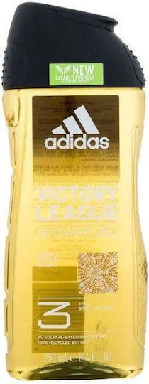 adidas Victory League Gel de duș pentru Bărbați pentru Corp, Păr & Fata 3in1 250ml
