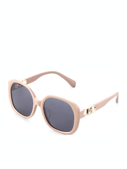 Bolon Damen Sonnenbrille mit Beige Kunststoff Gestell und Gray Linse BL3091A21