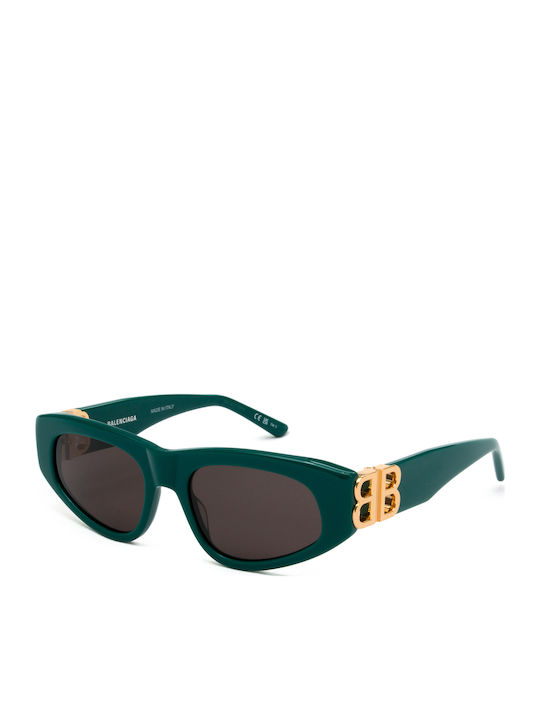 Balenciaga Women's Sunglasses with Green Plasti...