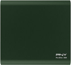 PNY Pro Elite USB 3.2 Εξωτερικός SSD 1TB 2.5" Πράσινο