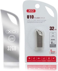 XO U10 32GB USB 2.0 Stick Argint