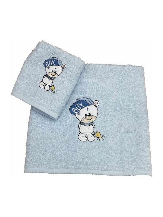 Linea Home Set of baby towels 2pcs Bear Light Blue LH2054022